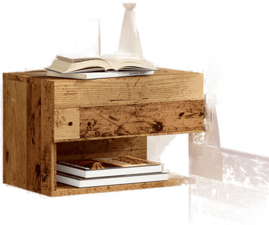 Vidaxl Veggmonterte nattbord 2 stk