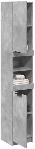 Vidaxl Baderomsskap betonggrå 32x34x188,5 cm
