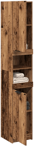 Vidaxl Baderomsskap gammelt tre 32x34x188,5 cm