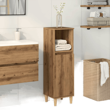 Vidaxl Baderomsskap artisan eik 30x30x100 cm