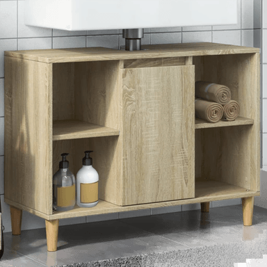 Vidaxl Baderomsskap høyglans hvit 80x33 cm