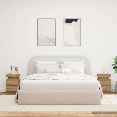 Vidaxl Nattbord 2 stk med LED 35x39x55 cm