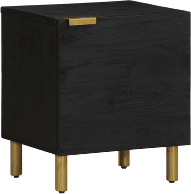 Vidaxl Nattbord svart 40x33 cm