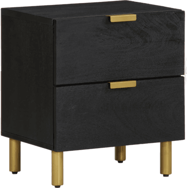 Vidaxl Nattbord svart 40x33 cm