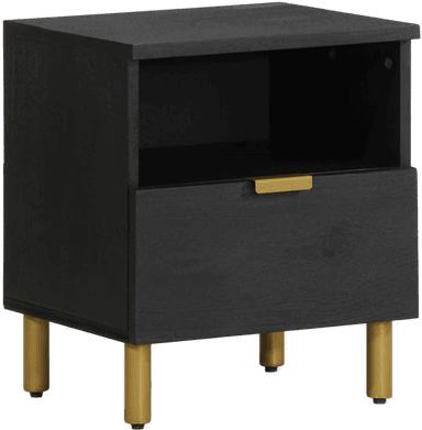 Vidaxl Nattbord svart 40x33 cm