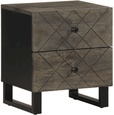 Vidaxl Nattbord svart 40x33 cm