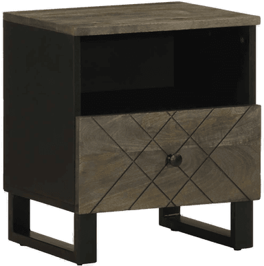 Vidaxl Nattbord svart 40x33 cm