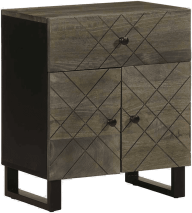 Vidaxl Nattbord svart 50x33x60 cm