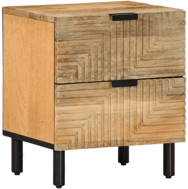 Vidaxl Nattbord heltre mango 40x33x46 cm