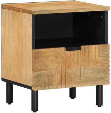 Vidaxl Nattbord heltre mango 40x33x46 cm