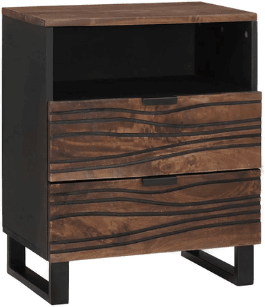 Vidaxl Nattbordskap Valnøtt