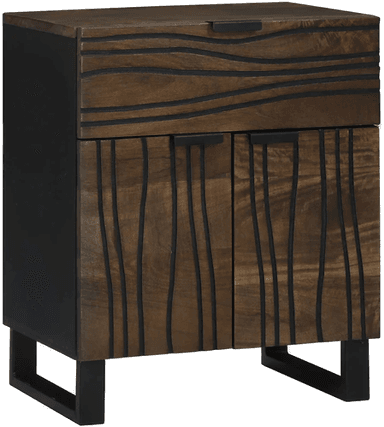 Vidaxl Nattbordskap Valnøtt 50 x 33 x 60 cm