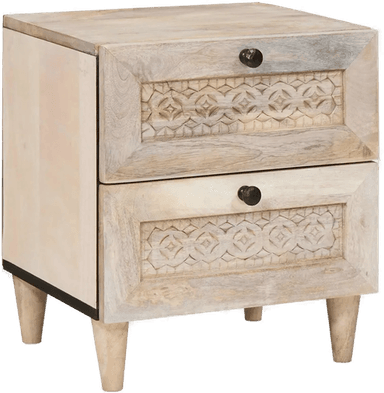 Vidaxl Nattbordskap Beige 40 x 33 x 46 cm