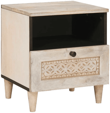 Vidaxl Nattbordskap Beige 40 x 33 x 46 cm