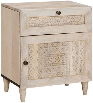 Vidaxl Nattbordskap Beige 50 x 33 x 60 cm