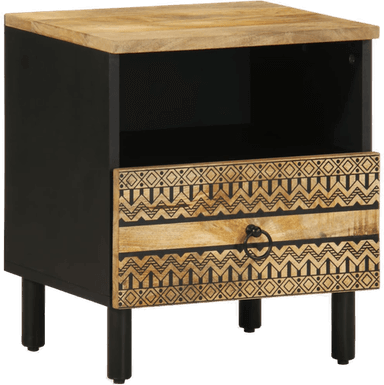 Vidaxl Nattbord svart 40x33 cm