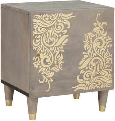 Vidaxl Nattbord Grå 40 x 33 x 46 cm