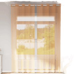 Vidaxl Voilegardiner 140x300 cm oransje