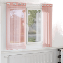 Vidaxl Voilegardiner rosa 140x175 cm