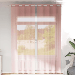 Vidaxl Voilegardiner rosa 140x260 cm