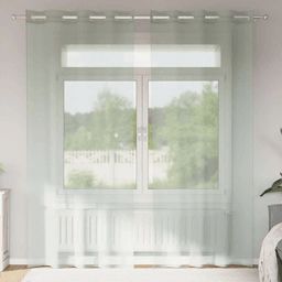 Vidaxl Voilegardiner 140x245 cm 2 stk lysegrå