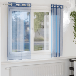 Vidaxl Voile gardiner kongeblå 2 stk