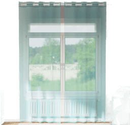 Vidaxl Voilegardiner 2 stk turkis