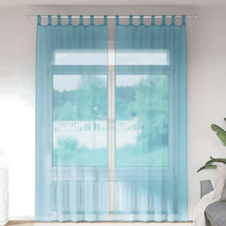 Vidaxl Voile gardiner 2 stk turkis