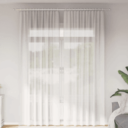 Vidaxl Voile gardiner 2 stk hvit