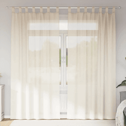 Vidaxl Voilegardiner 2 stk krem