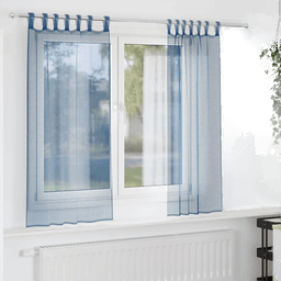 Vidaxl Voile gardiner kongeblå 140x175 cm