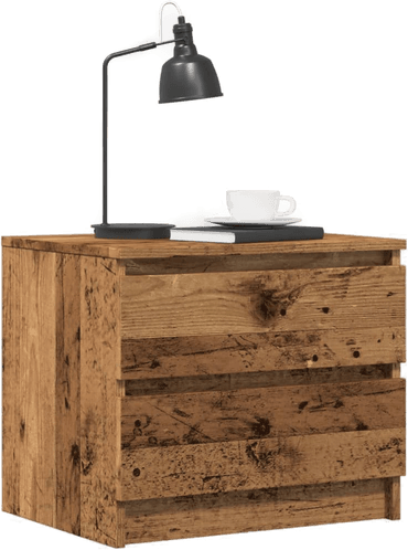 Vidaxl Nattbord gammelt tre 50x40 cm