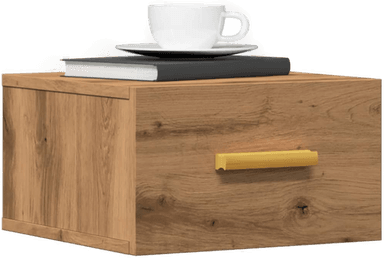 Vidaxl Veggmontert nattbord artisan eik 35x35 cm