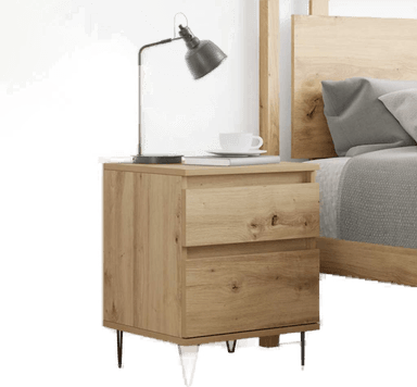 Vidaxl Nattbord artisan eik 40x35 cm