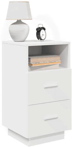 Vidaxl Nattbord 2 stk hvit 36x36x68 cm