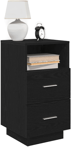 Vidaxl Nattbord svart 36x36x68 cm