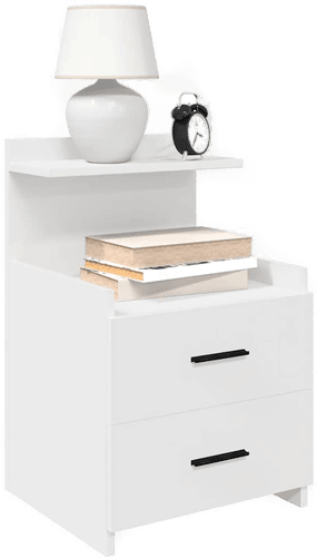 Vidaxl Nattbord 2 stk hvit 40x36,5x62 cm