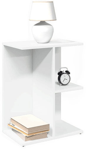 Vidaxl Nattbord hvit 46,5x29x61 cm