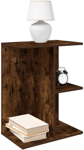 Vidaxl Nattbord røkt eik 46,5x29x61 cm