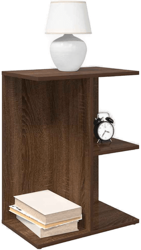 Vidaxl Nattbord brun eik 46,5x29x61 cm