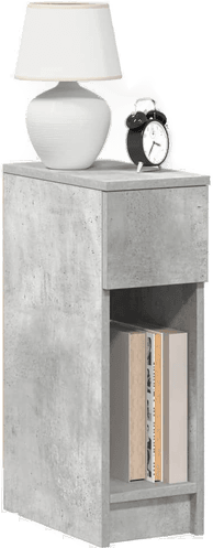 Vidaxl Nattbord betonggrå 20x36x60 cm