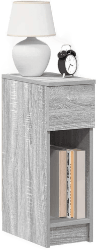 Vidaxl Nattbord grå sonoma 20x36x60 cm