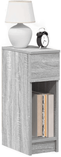 Vidaxl Nattbord 2 stk grå sonoma