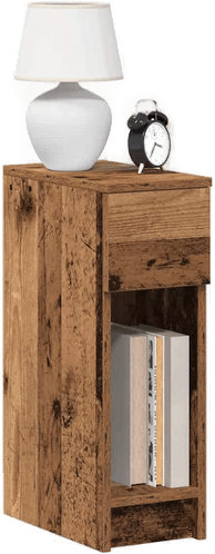 Vidaxl Nattskap 2 stk gammelt tre
