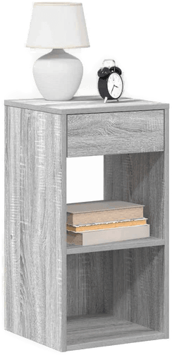 Vidaxl Nattbord 2 stk grå sonoma