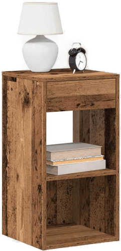 Vidaxl Nattbord 2 stk gammelt tre