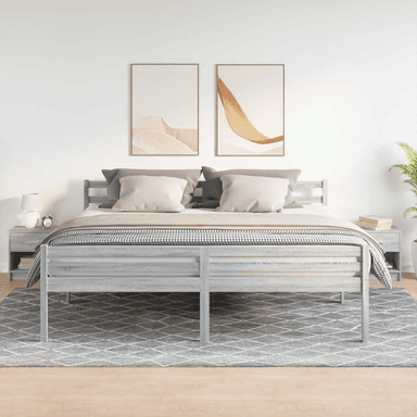 Vidaxl Nattbord 2 stk grå sonoma 39x28x41 cm