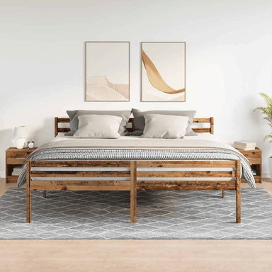 Vidaxl Nattbord 2 stk gammelt tre