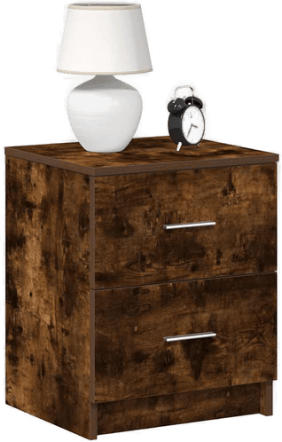 Vidaxl Nattbord 2 stk røkt eik