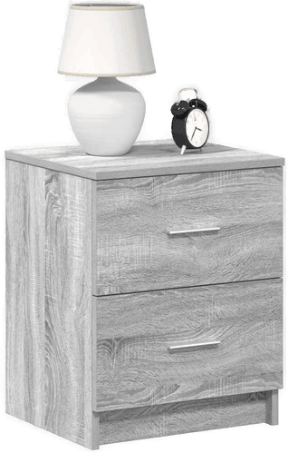 Vidaxl Nattbord 2 stk grå sonoma